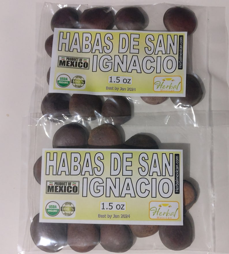 Habas De San Ignacio Para Dejar De Tomar Habas De San Ignacio 1.5oz 12 a 14 Habas Enteras Ignatius - Etsy