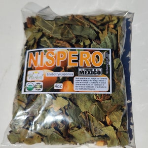 Hojas/Hierbas de Mispero Nispero Loquat leaves 1LB Herbs Natural Tea Eriobotrya nispero herbs image 3