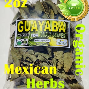 Hojas de Guayaba,Mexican Guava Leaves,Organic Guava leaves Natural 2oz!!