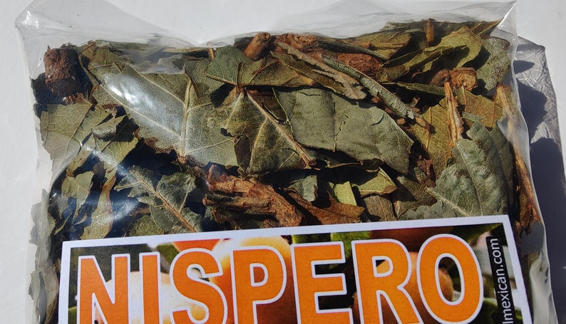 Hojas/Hierbas de Mispero Nispero Loquat leaves 1LB Herbs Natural Tea Eriobotrya nispero herbs image 2