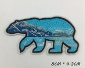 Bear Mountain Ocean Patch,Iron On Patch,Embroidered Iron, Sew On Patch,Patch For Backpack,For Jacket,For Hat