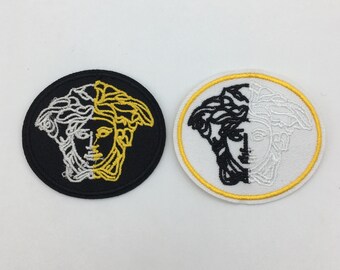 Medusa Head Embroidered Iron on //Sew on Patch Badge For Clothes etc