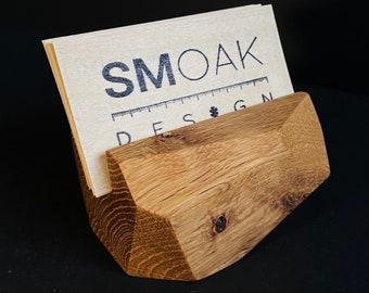 Wooden Business Card Holder / Stand