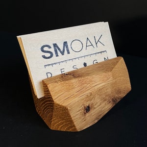 Porte-cartes de visite en bois / Stand