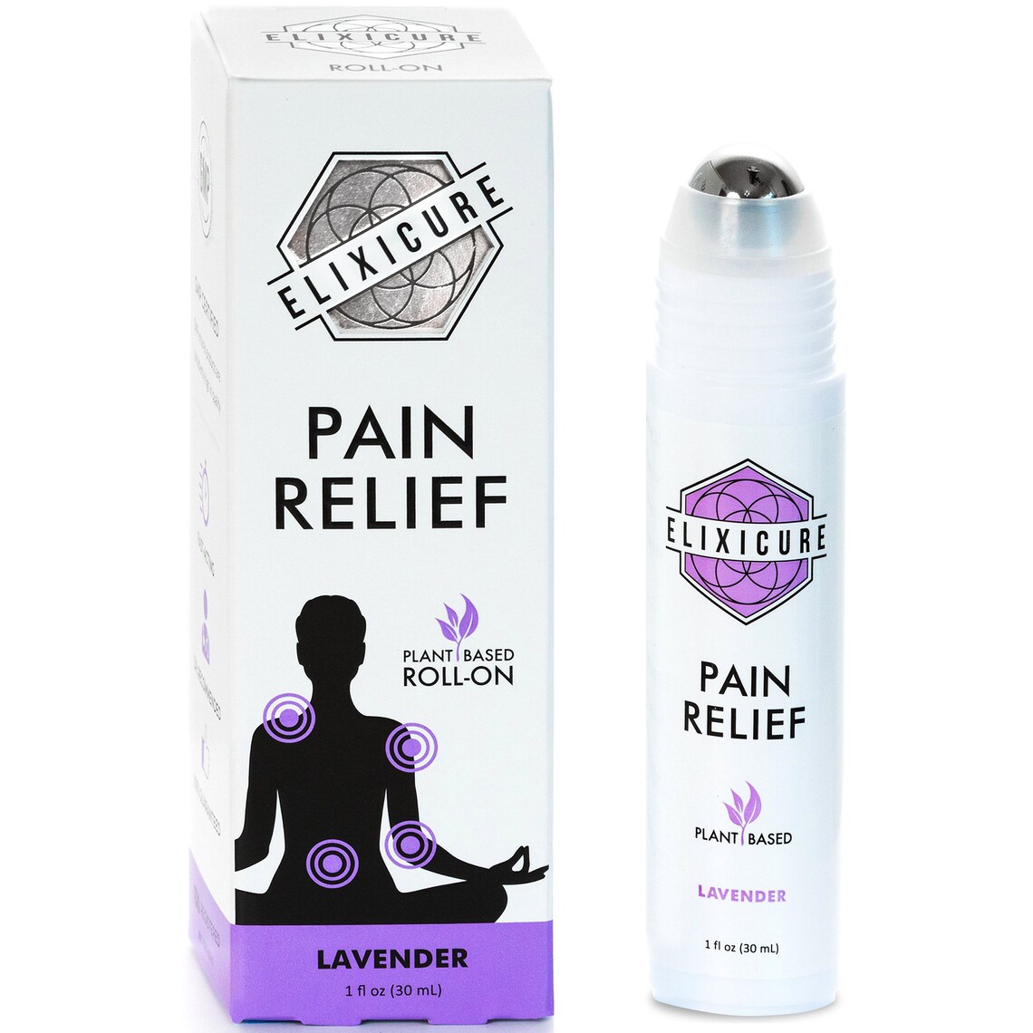 Elixicure All Natural Lavender Pain Relief Cream Rollon Etsy UK