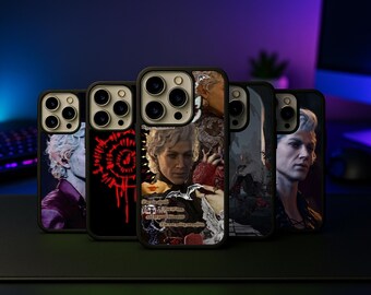 Baldur’s Gate 3 Astarion Inspired Phone Case, RPG Fantasy Vampire Elf Design for iPhone 14 Pro Max, iPhone 13, Samsung S23 Plus