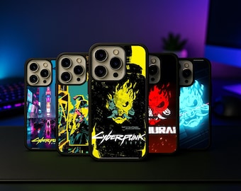 Cyberpunk Neon Tech Noir Street Aesthetic Phone Case for iPhone 17 Samsung Galaxy S26 16 Pro Max 15 Pro S23 FE