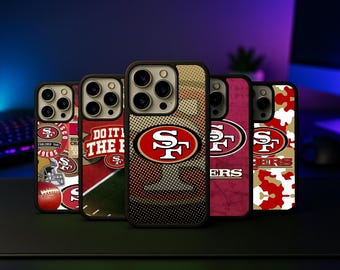 Sports Fan San Francisco 49ers Inspired Phone Case for iPhone 15 16 Pro Max Samsung S24 Ultra