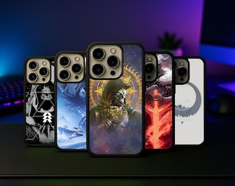 Destiny 2 をモチーフにしたスマホケース、iPhone 17 Pro Max、iPhone 16 ケース、Samsung S25 Ultra、iPhone Air ケース用 Guardian Ghost Sci-Fi ゲーマーカバー