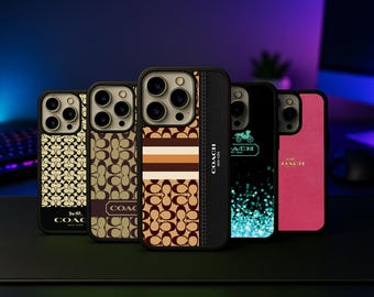 Classic Monogram Designer Style Aesthetic Phone Case for iPhone 17 Samsung Galaxy S26 16 Pro Max 15 Pro S25 Ultra