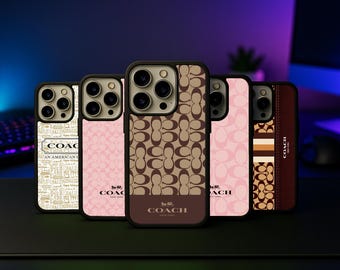 Elegant Designer Monogram Aesthetic Style Phone Case for iPhone 17 Samsung Galaxy S26 16 Pro Max 15 Pro S23 FE