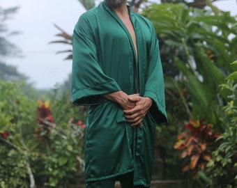 Men robe/ Silk robe/ Man kimono