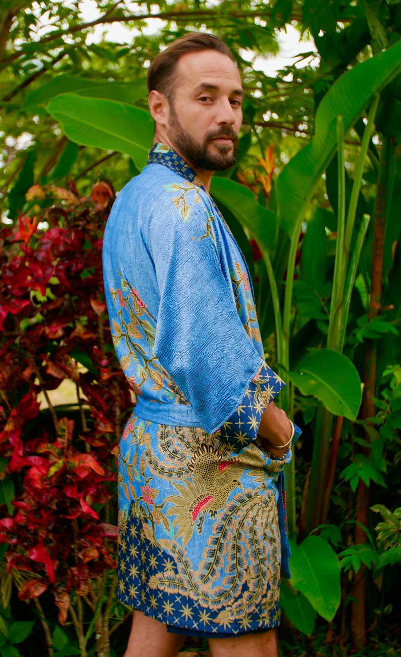 Silk Kimono/ Men Robe/ Silk Robe Etsy