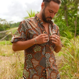 Shirt 100% cotton/ Batik shirt/ Men shirt