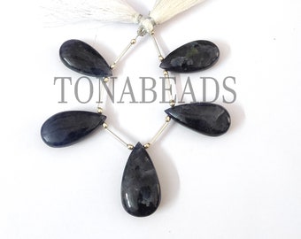 Natural Iolite Sunstone Smooth Pear Beads-Sunstone Beads-Iolite Sunstone Beads-Pear Shape Beads-Smooth Pear Beads-Iolite Sunstone