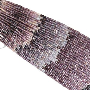 Lavender Spinel Faceted Rondelle Beads-Faceted Tiny Beads- Lavender Blue Spinel Faceted Beads-Spinel Rondelle Beads-14.5&quot;-Spinel Gemstone