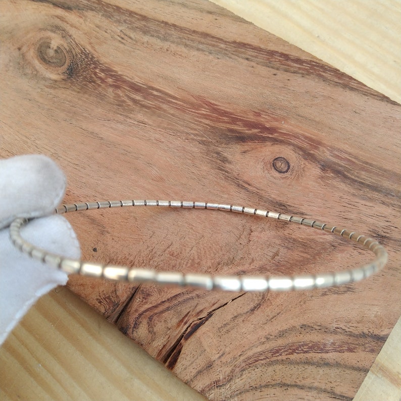 Silver Bangle Silver Bangle 925 Sterling Silver Inner Size 65 mm