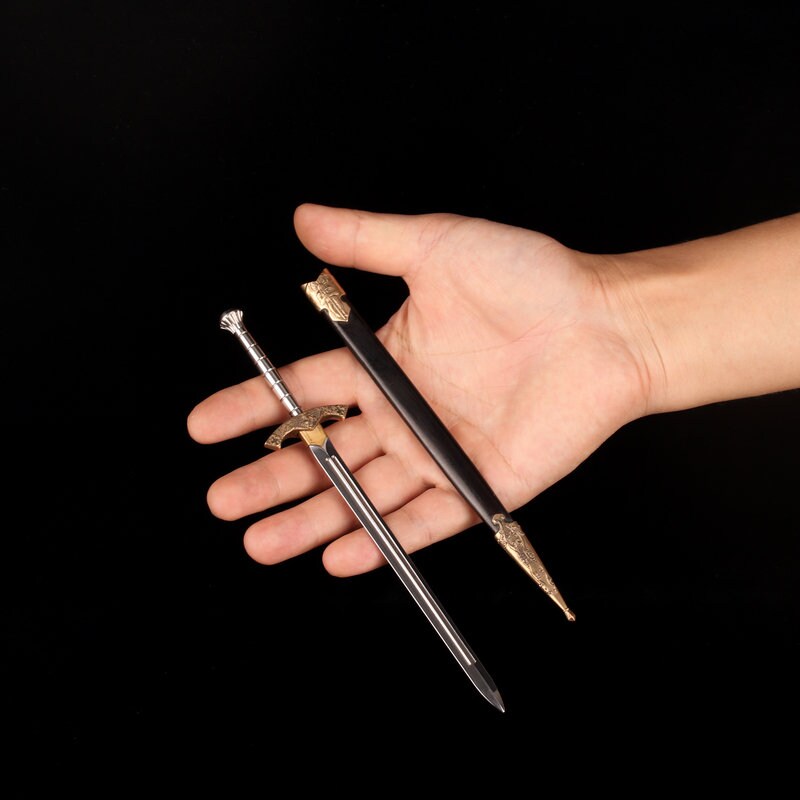 New Miniature 1 to 6 Arthur's Sword, Hand Knife and Sword Props, VG10 ...