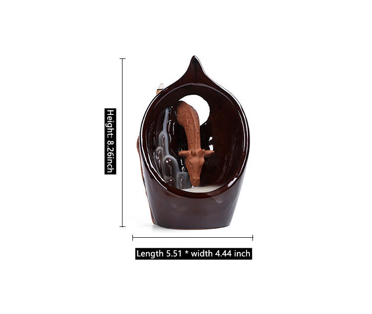 Giraffe Waterfall Incense Burner Ceramic Burner Fragrance Etsy