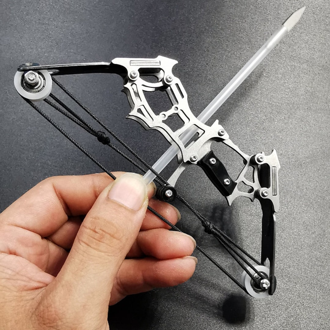 Mini Real Compound Bow Pulley Bow Recurve Bow Stainless Steel Weapon