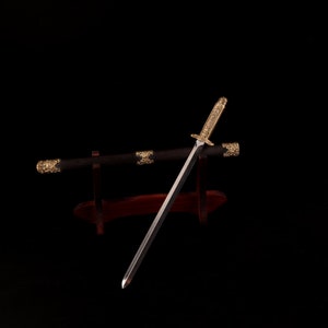 Miniatura 1:6 Espada Zhongzheng Whampoa Academia Militar Graduação Presente Comemorativo Não Afiado