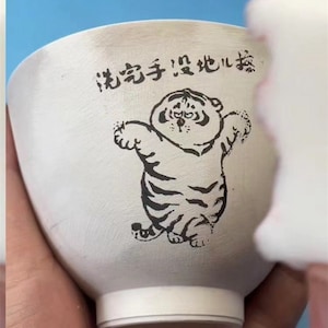 Benutzerdefinierte Keramikstempel Keramik LOLGO Sponge Stamp Soft Stamps für Überglasur, Unterglasur, gebogene Oberflächenstempel nach Name