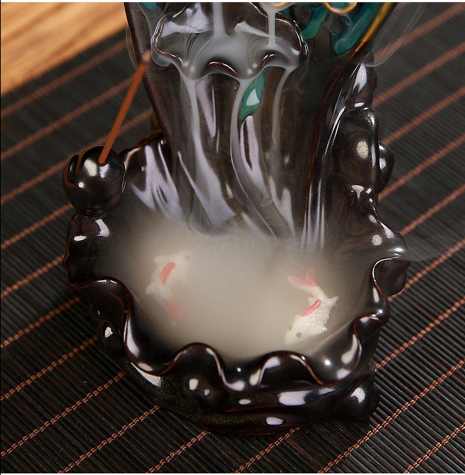 Waterfall Incense Burner Tower Incense Ceramic Burner Etsy