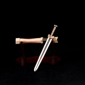 Miniature 1 to 6 Han Sword Warring States Chu Sword Copper Sheath Plain Model Micro Sword Handle Play Collection Unedged