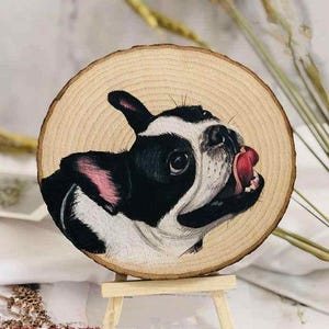 Pet Portraits Custom Woodcuts Cute Pet Paintings Pet Decorations Gifts for Pet Lovers Home Decor  Pet Decor WoodenCarving