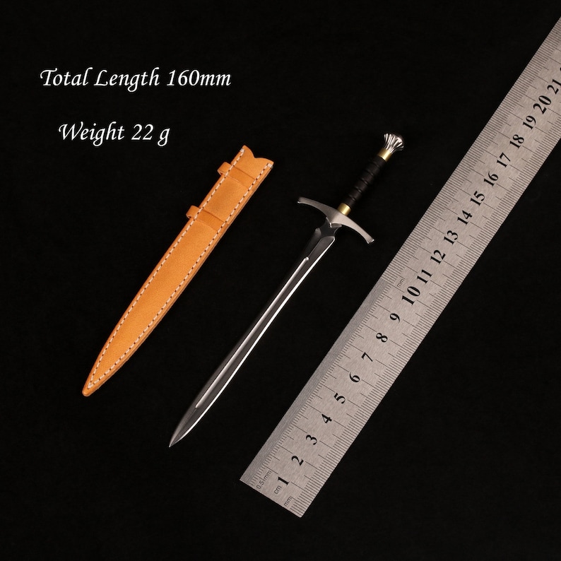 New 1: 6 Scale Miniature European Sword Temple Knight Crusader Sword ...