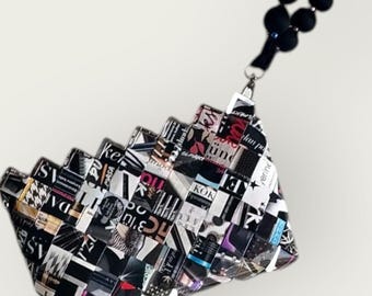 Magazine Paper Clutch Bag: Umweltfreundliches gewebtes Design