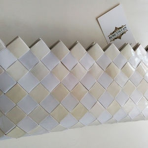 Sac pour femme, pochette blanc et crème, sac à main Nahui Ollin, sac à main technique de pliage de papier magazine, avec boîte de rangement faite main cadeau