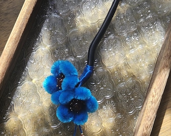 Handmade Silk Flower Ronghua Hair Pin
