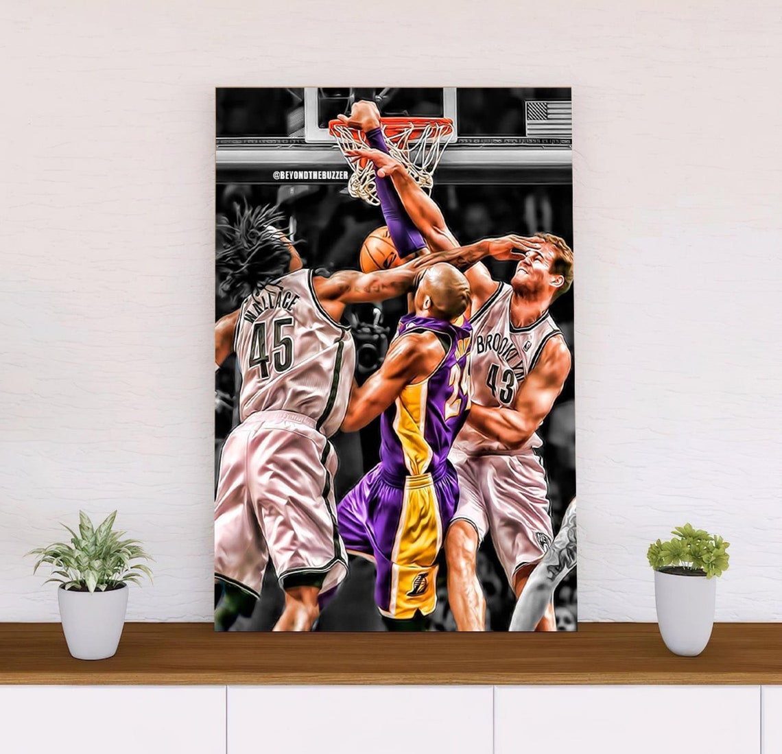 Kobe Bryant Poster Frame Kobe Bryant Art Los Angeles Lakers Etsy