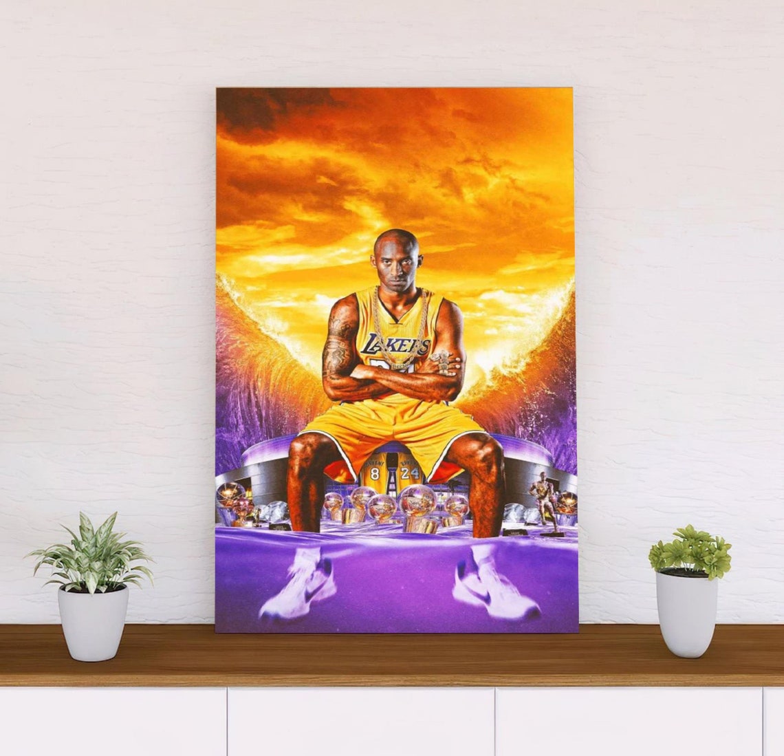 Kobe Bryant Poster Frame Kobe Bryant Art Los Angeles Lakers Etsy
