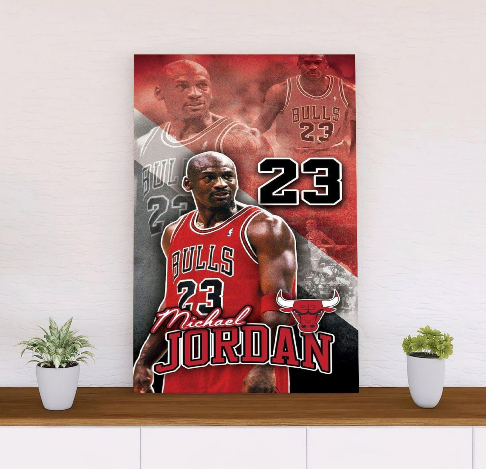 Michael Jordan Premium Posters Framed Michael Jordan Poster | Etsy