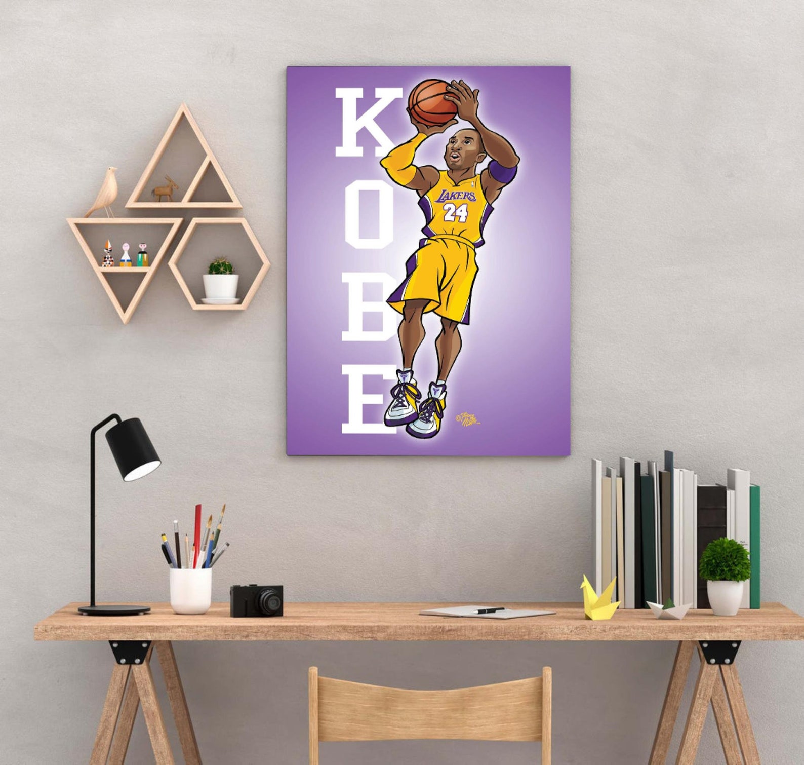 Kobe Bryant Poster Frame Kobe Bryant Art Los Angeles Lakers Etsy