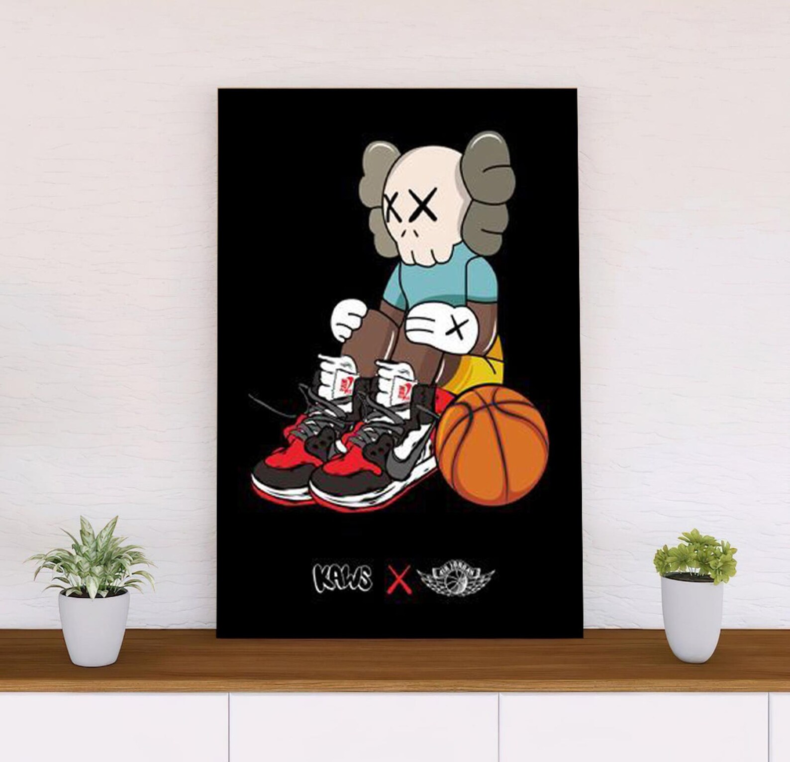 Street Fashion Style Poster Framed Kaws Poster Framed Kaws Etsy