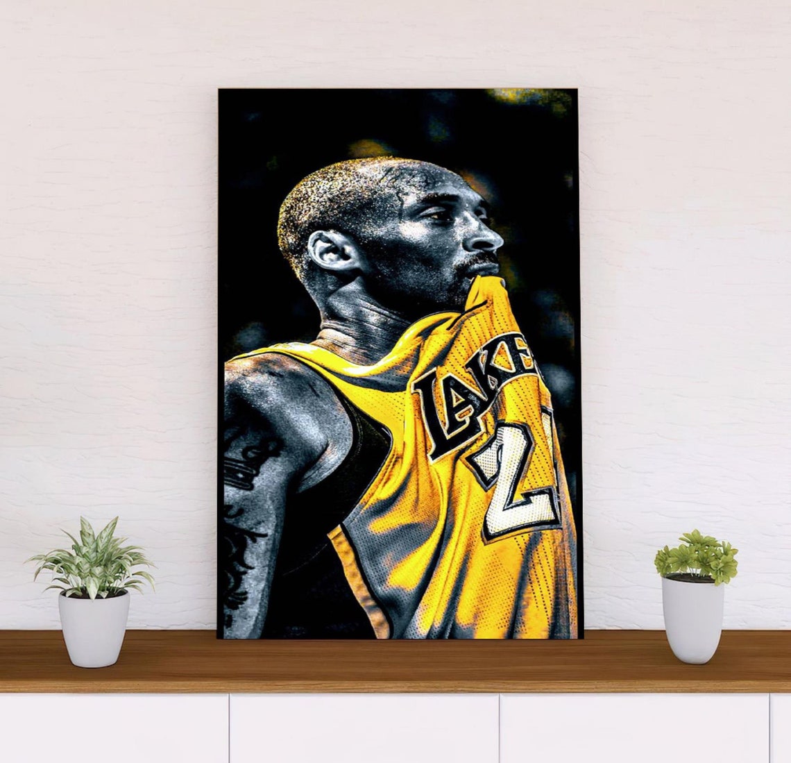 Kobe Bryant Poster Frame Kobe Bryant Art Los Angeles Lakers Etsy