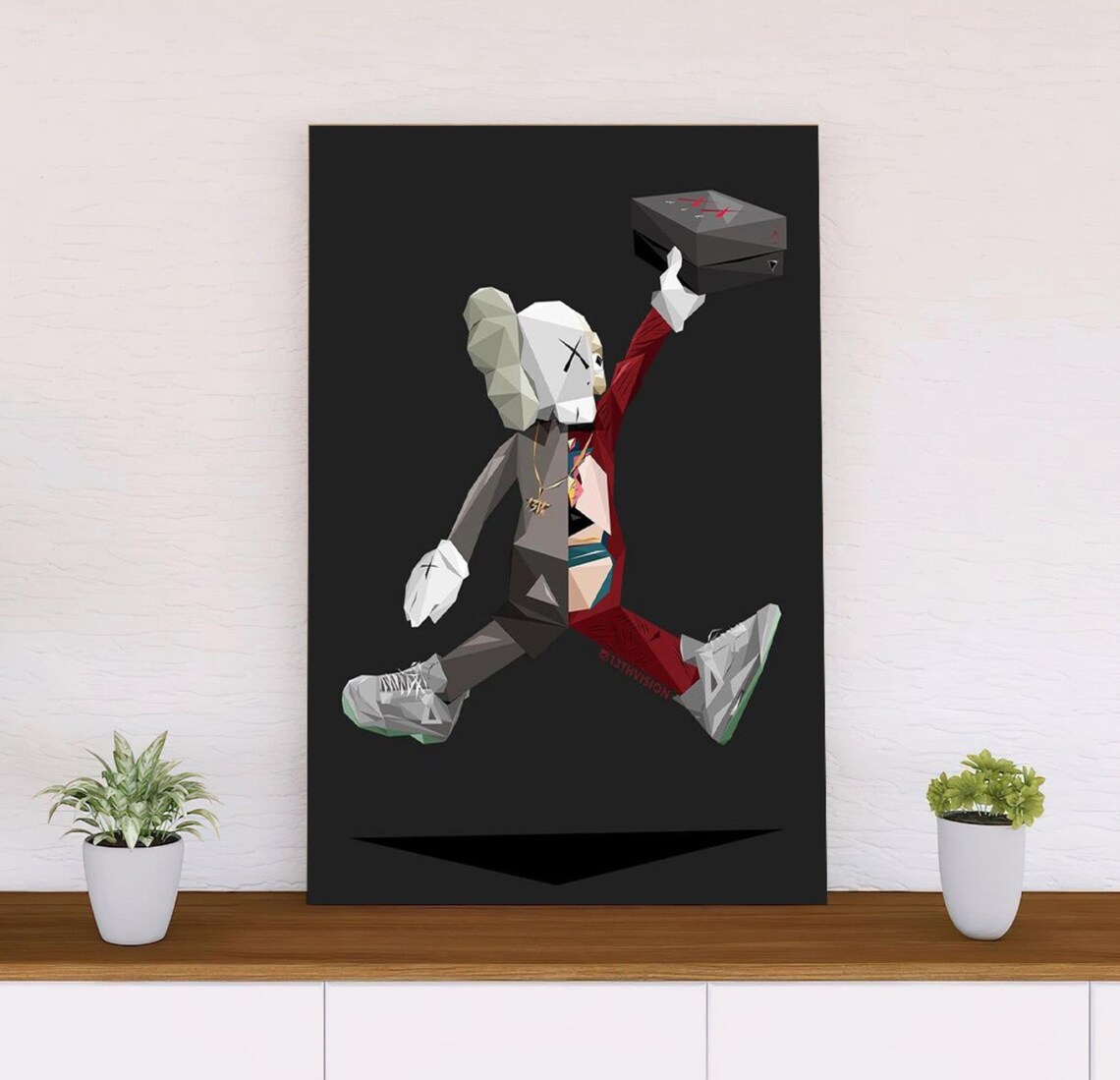 Street Fashion Style Poster Framed Kaws Poster Framed Kaws Etsy