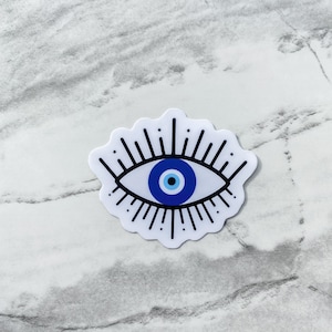 Evil Eye Sticker | Laptop Aufkleber | Schutz Aufkleber | Journal Aufkleber | Auto-Aufkleber | Wetterfeste Option verfügbar
