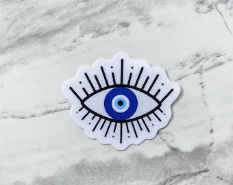 Evil Eye Sticker | Laptop Sticker | Protection Sticker | Journal Sticker | Car Decal | Weatherproof Option Available