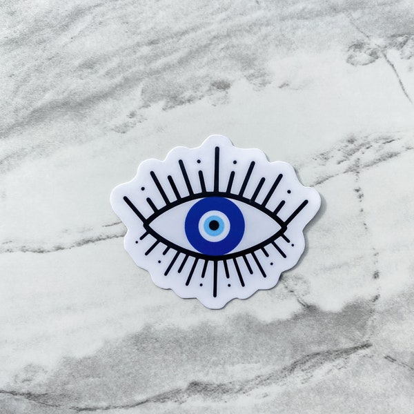 Evil Eye Sticker | Laptop Sticker | Protection Sticker | Journal Sticker | Car Decal | Weatherproof Option Available