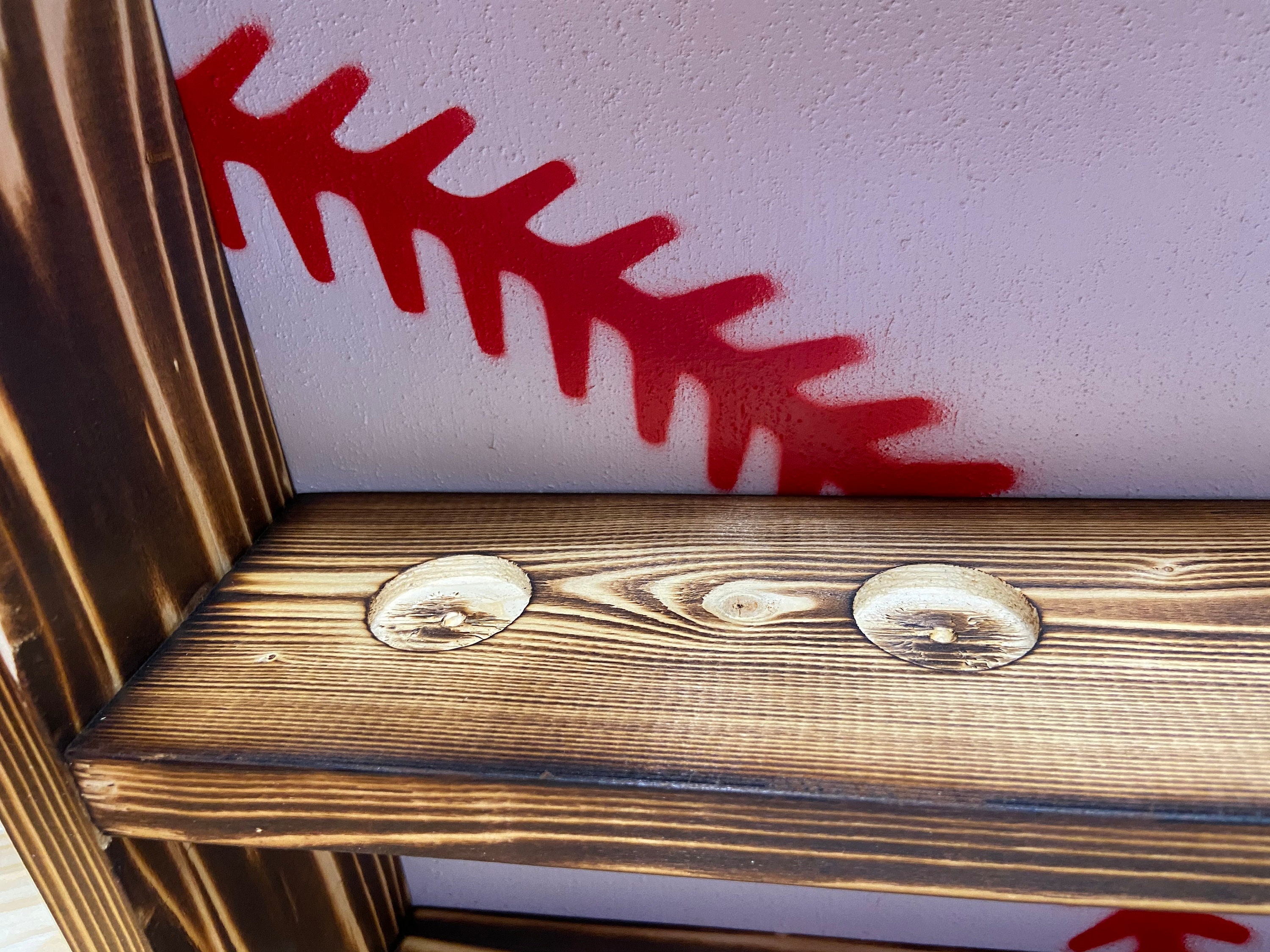 Baseball Ring Holder Baseball Flag Holder Wooden Baseball Etsy