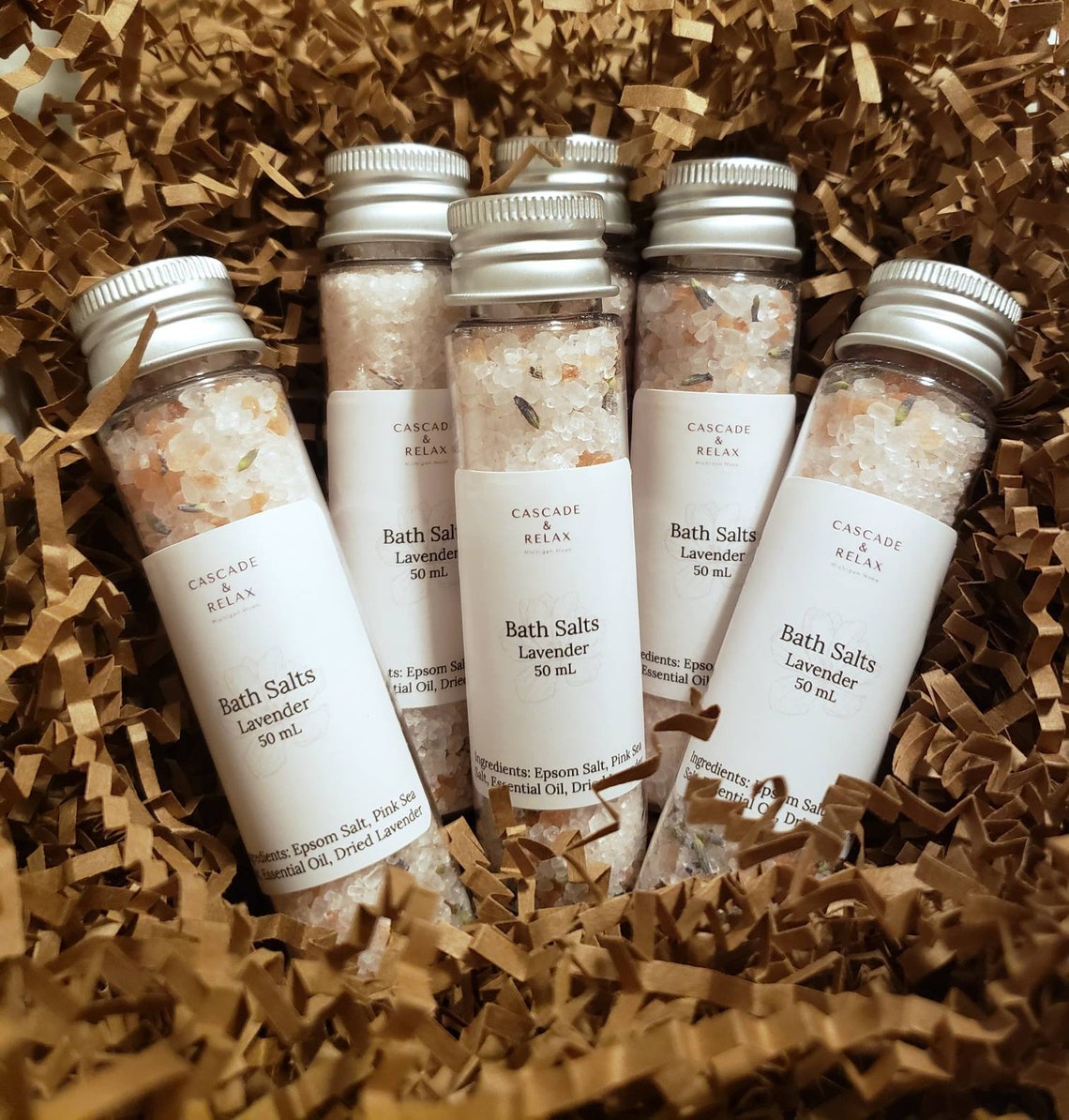 Bulk Bath Salt Tubes Handmade Bath Soak 50 mL tubes Etsy