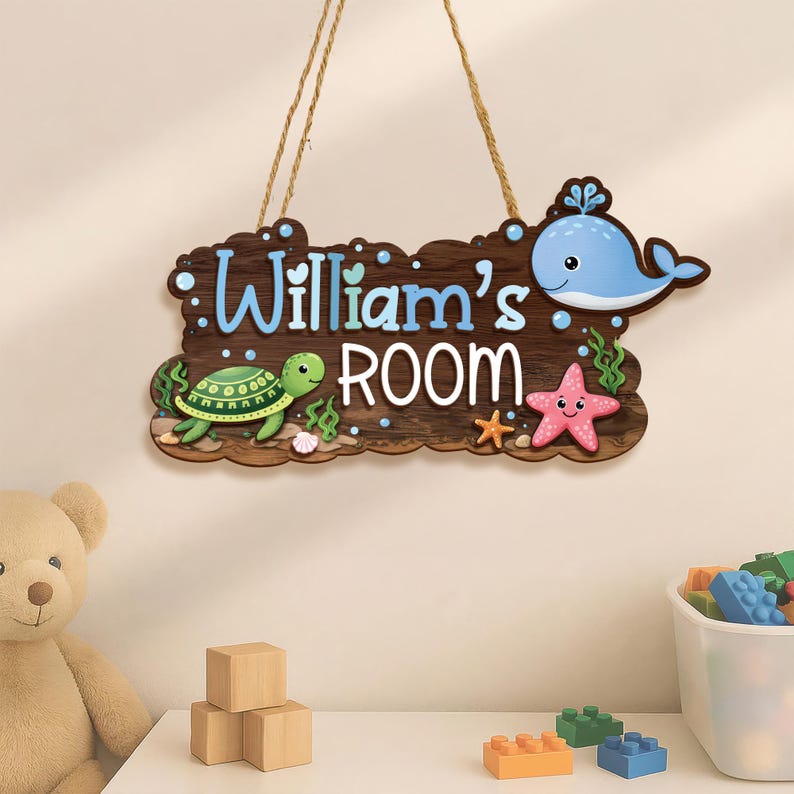 Personalized Kids Room Door Sign With Custom Name - Etsy
