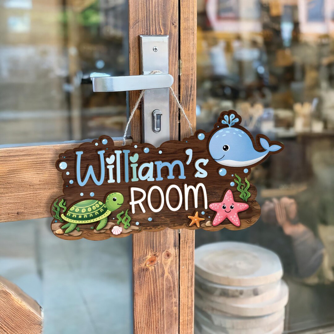 Personalized Kids Room Door Sign With Custom Name - Etsy