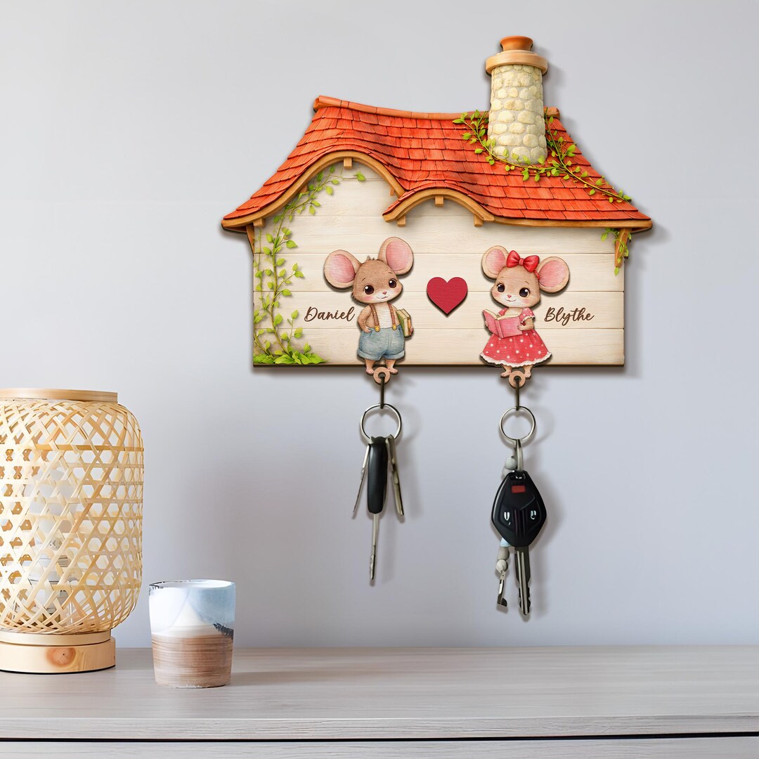 Custom Wooden Key Holder – Personalized House Key Rack - Etsy