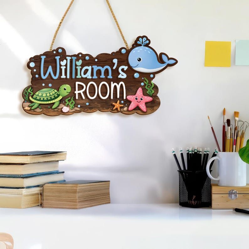 Personalized Kids Room Door Sign With Custom Name - Etsy