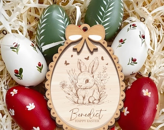 Etiqueta de canasta de Pascua, etiqueta de nombre de canasta de Pascua personalizada, etiqueta de Pascua personalizada, etiqueta de conejo de acrílico, etiqueta de conejo de Pascua personalizada, etiqueta de nombre personalizada
